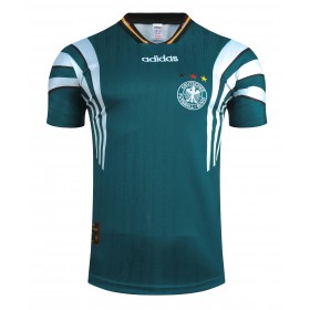 Jalkapallo Pelipaidat Saksa Retro Vieraspaita 1996 Lyhythihainen